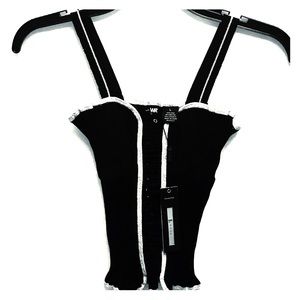 WR 9000 black summer top with staps